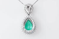 1.86ct Emerald and Diamond Pendant - 4