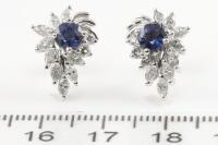 Sapphire and Diamond Earrings - 2