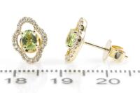 Peridot and Diamond Earrings - 3
