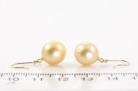 Golden South Sea Pearl Earrings - 5