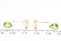Peridot and Diamond Earrings - 4