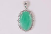 Jade and Diamond Pendant
