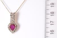 1.20ct Ruby and Diamond Pendant - 3