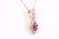 1.20ct Ruby and Diamond Pendant - 4