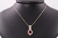 1.20ct Ruby and Diamond Pendant - 6