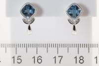 Topaz and Diamond Earrings - 2