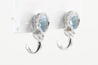 Topaz and Diamond Earrings - 3