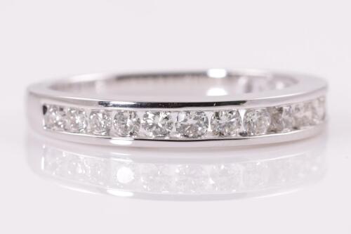 0.50ct Diamond Half Hoop Eternity Ring