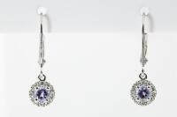 Tanzanite and Diamond Earrings