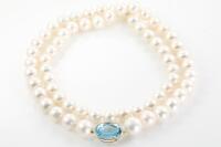 Pearl and Topaz Necklace - 6