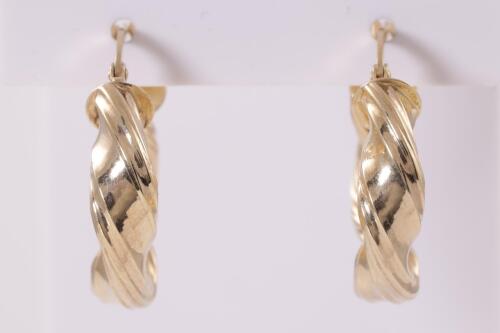 9ct Yellow Gold Hoop Earrings