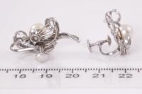 Pearl Screw Back Earrings - 4