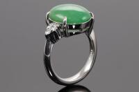 7.80ct Jade and Diamond Ring - 5