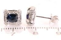 Sapphire and Diamond Earrings - 3