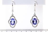 Tanzanite and Diamond Earrings - 2