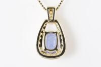 Tanzanite and Diamond Pendant - 5