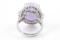 Lavender Jade and Diamond Ring - 5