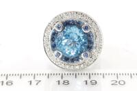 7.59ct Topaz, Sapphire and Diamond Ring - 6