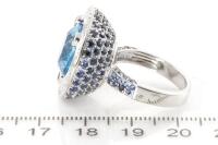 7.59ct Topaz, Sapphire and Diamond Ring - 7