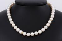 Pearl Necklace with Diamonds - 4