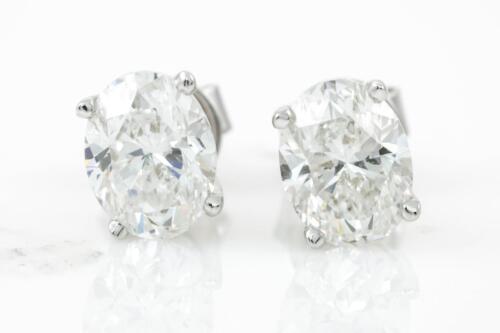 2.01ct Diamond Stud Earrings GIA D & E VS2