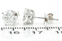 2.01ct Diamond Stud Earrings GIA D & E VS2 - 5