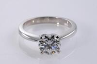 1.55ct Round Diamond Solitaire RIng GIA D VS1