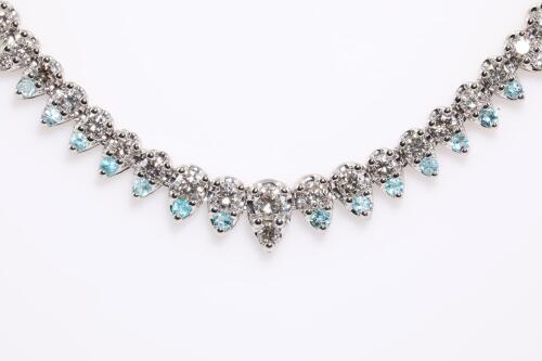 Diamond and Tourmaline Necklace