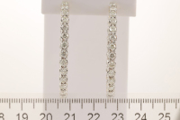 4.96ct Diamond Hoop Earrings - 3