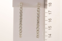 4.96ct Diamond Hoop Earrings - 4