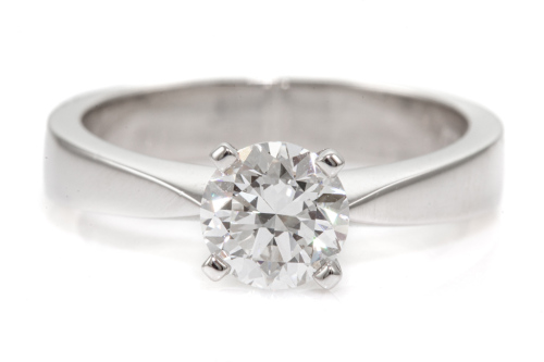 1.00ct Diamond Solitaire Ring GIA E VVS2