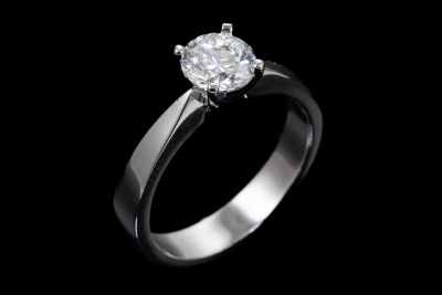 1.00ct Diamond Solitaire Ring GIA E VVS2 - 5