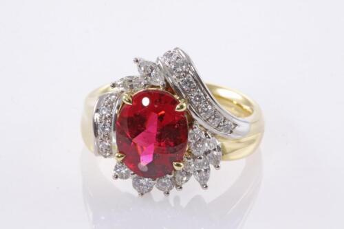 2.45ct Tourmaline and Diamond Ring