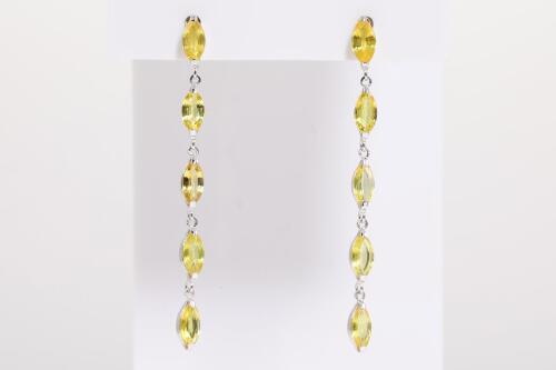 2.66ct Yellow Sapphire Earrings