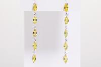 2.66ct Yellow Sapphire Earrings