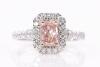 0.70ct Diamond Ring Brown-Pink GIA SI2
