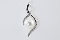 Pearl and Diamond Pendant