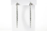 2.48ct Diamond Hoop Earrings