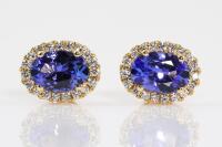 Tanzanite and Diamond Earrings