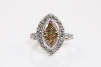 Centre Champagne Diamond Ring