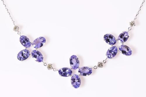 Tanzanite and Diamond Necklace