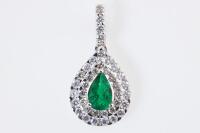 Emerald and Diamond Pendant