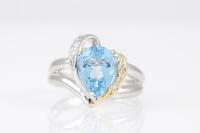 2.08ct Topaz and Diamond Ring