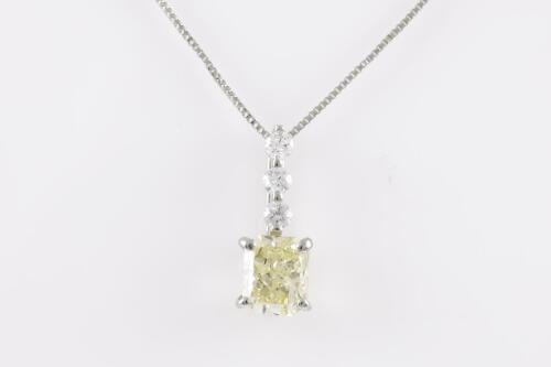 1.13ct Fancy Yellow Diamond Pendant