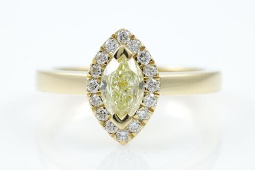 1.00ct Fancy Yellow Diamond Ring GIA SI1