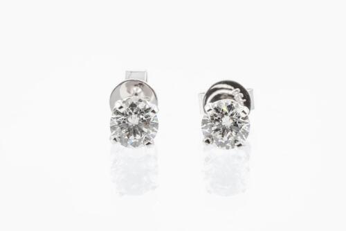 0.84ct Diamond Stud Earrings GIA E I1