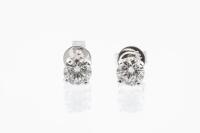 0.84ct Diamond Stud Earrings GIA E I1