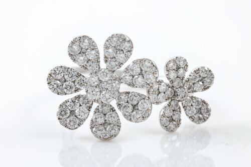 1.63ct Diamond Flower Ring