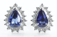 1.20ct Sapphire and Diamond Earrings