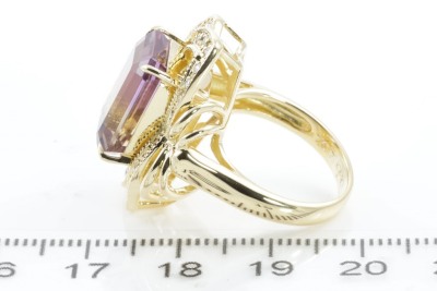 7.07ct Ametrine and Diamond Ring - 3